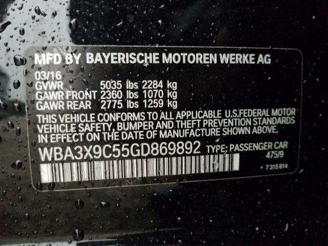 Photo 9 VIN: WBA3X9C55GD869892 - BMW 335 XIGT 