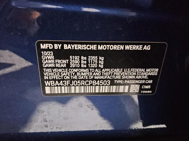 Photo 11 VIN: WBA43FJ05RCP84503 - BMW 530 I 