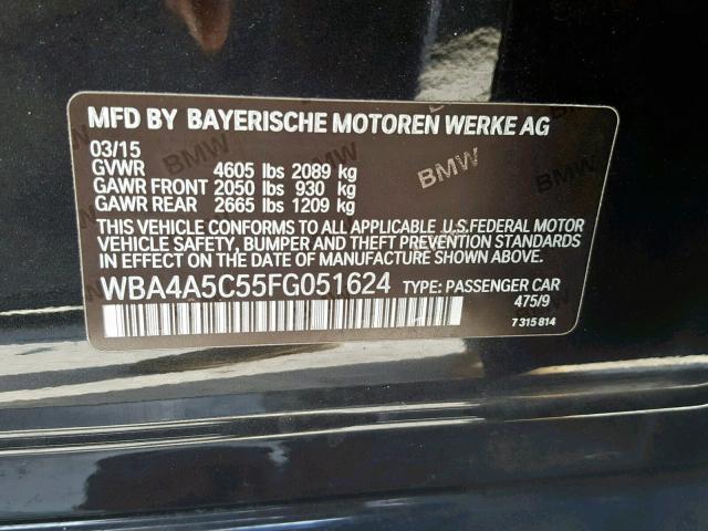 Photo 9 VIN: WBA4A5C55FG051624 - BMW 428 I GRAN 