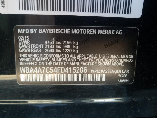 Photo 9 VIN: WBA4A7C54FD415206 - BMW 428 XI GRA 