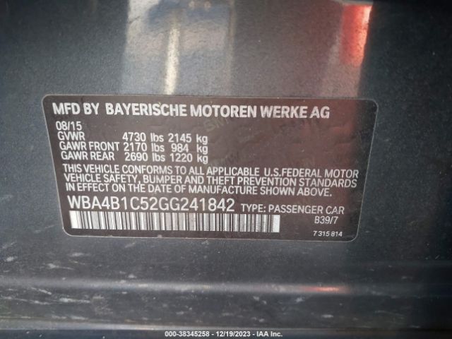 Photo 8 VIN: WBA4B1C52GG241842 - BMW 435 