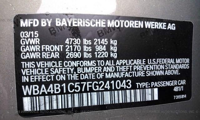 Photo 8 VIN: WBA4B1C57FG241043 - BMW 435 