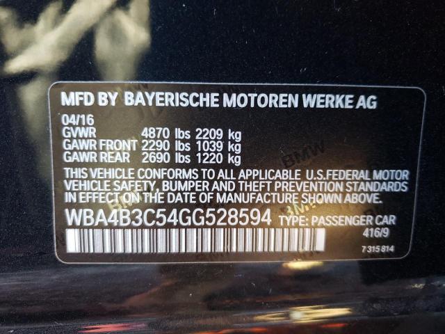 Photo 11 VIN: WBA4B3C54GG528594 - BMW 4 SERIES 