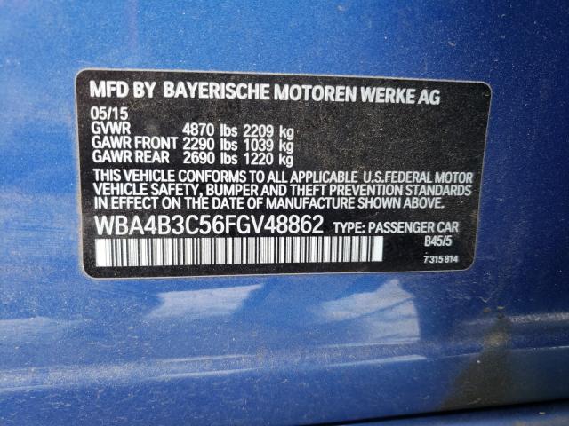 Photo 9 VIN: WBA4B3C56FGV48862 - BMW 435 XI GRA 