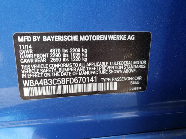 Photo 9 VIN: WBA4B3C58FD670141 - BMW 435 XI GRA 