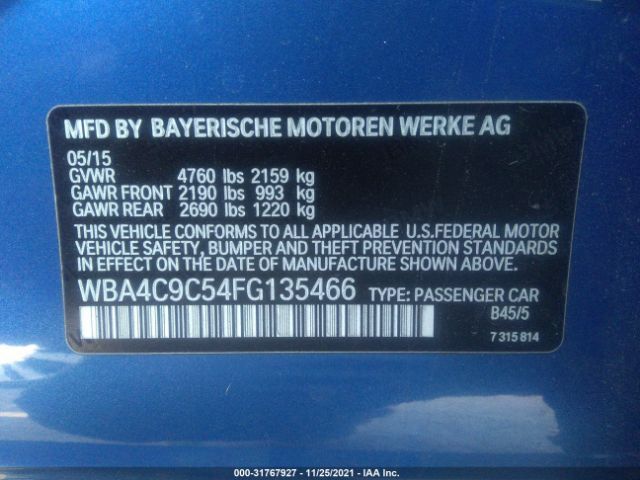 Photo 8 VIN: WBA4C9C54FG135466 - BMW 4 