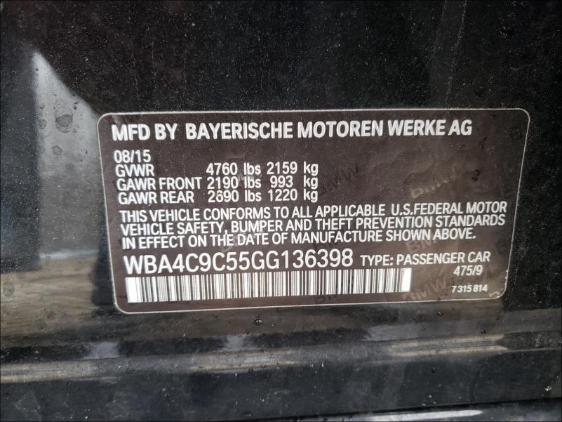 Photo 9 VIN: WBA4C9C55GG136398 - BMW 428 XI GRA 