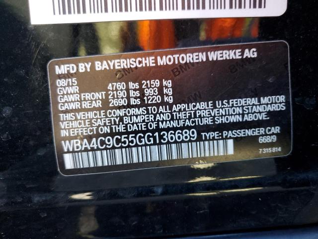 Photo 12 VIN: WBA4C9C55GG136689 - BMW 4 SERIES 