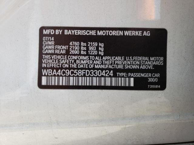 Photo 9 VIN: WBA4C9C58FD330424 - BMW 428 XI GRA 