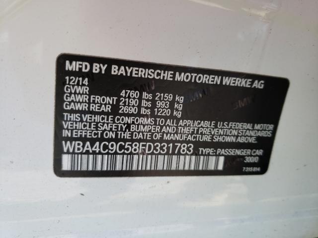 Photo 9 VIN: WBA4C9C58FD331783 - BMW 428 XI GRA 