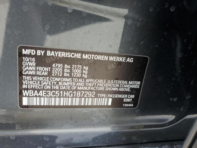 Photo 11 VIN: WBA4E3C51HG187292 - BMW 4 SERIES 