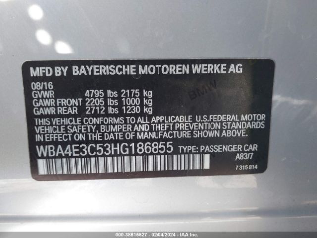 Photo 8 VIN: WBA4E3C53HG186855 - BMW 440I GRAN COUPE 