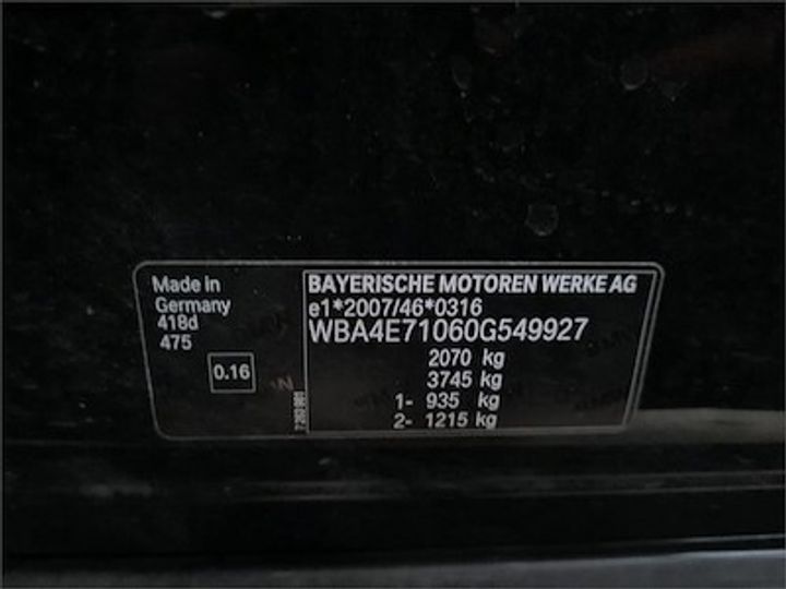 Photo 11 VIN: WBA4E71060G549927 - BMW 4 GRAN COUPE DIESEL 