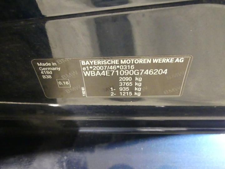 Photo 4 VIN: WBA4E71090G746204 - BMW 4 GRAN COUPE 