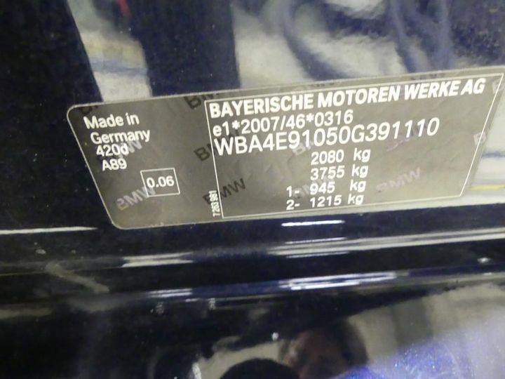 Photo 4 VIN: WBA4E91050G391110 - BMW 4 GRAN COUPE 