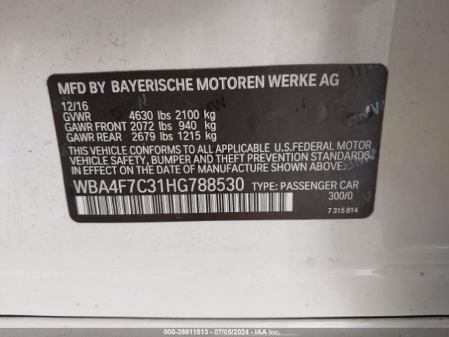 Photo 8 VIN: WBA4F7C31HG788530 - BMW 430I 