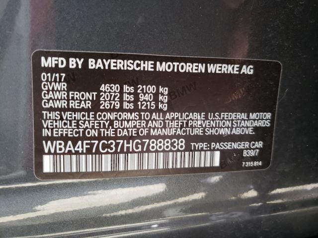 Photo 9 VIN: WBA4F7C37HG788838 - BMW 430I 