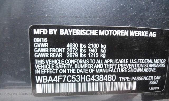 Photo 8 VIN: WBA4F7C53HG438480 - BMW 430I 