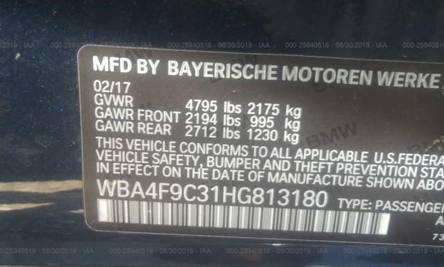 Photo 8 VIN: WBA4F9C31HG813180 - BMW 430XI 