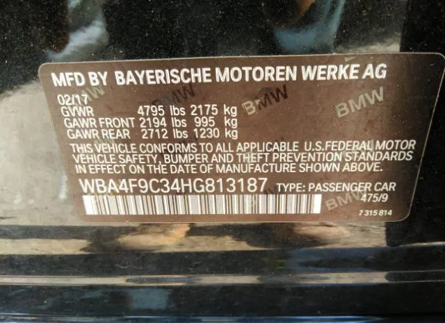 Photo 8 VIN: WBA4F9C34HG813187 - BMW 430XI 