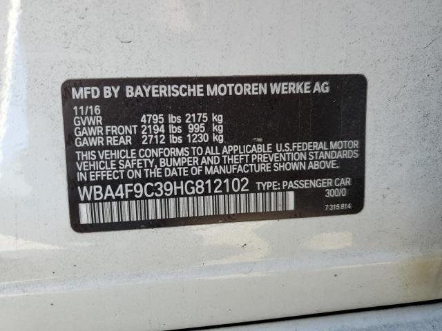 Photo 12 VIN: WBA4F9C39HG812102 - BMW 4 SERIES 