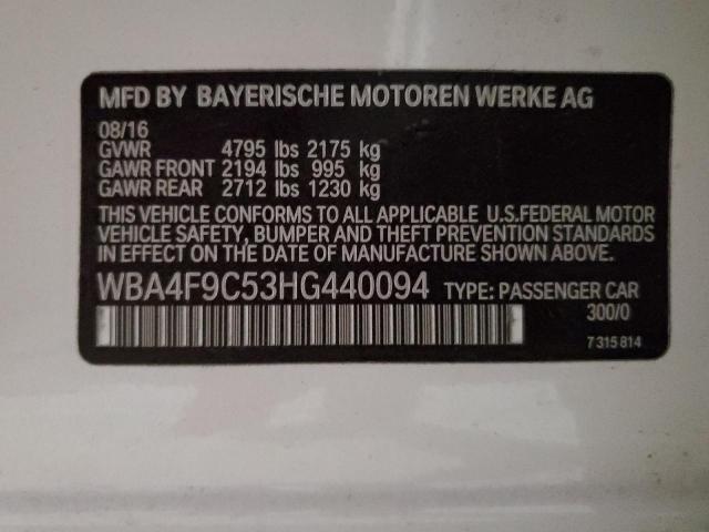 Photo 11 VIN: WBA4F9C53HG440094 - BMW 430XI GRAN 