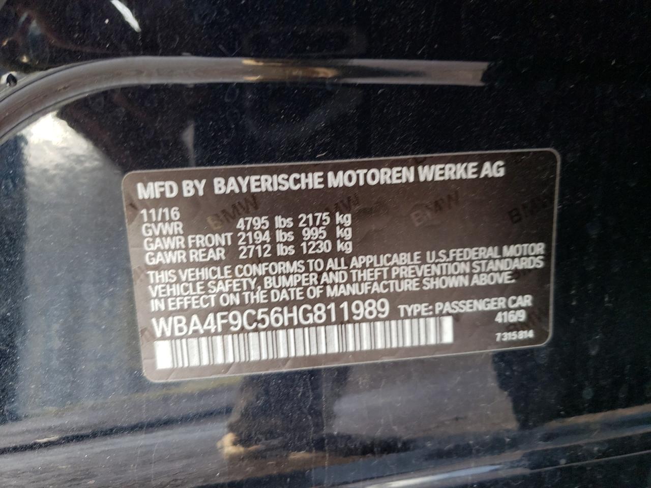 Photo 11 VIN: WBA4F9C56HG811989 - BMW 430I XDRIVE 