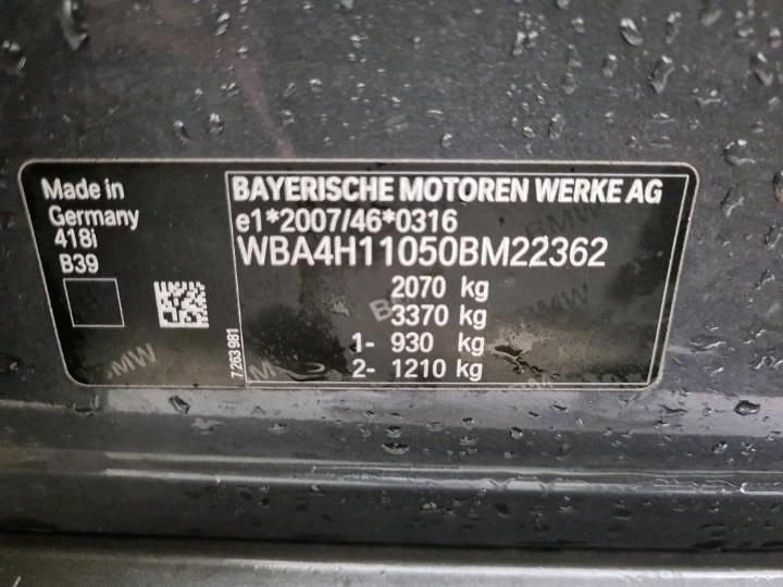 Photo 6 VIN: WBA4H11050BM22362 - BMW 4 