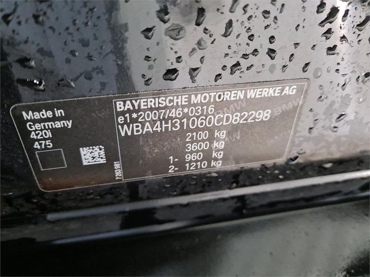 Photo 8 VIN: WBA4H31060CD82298 - BMW 420 