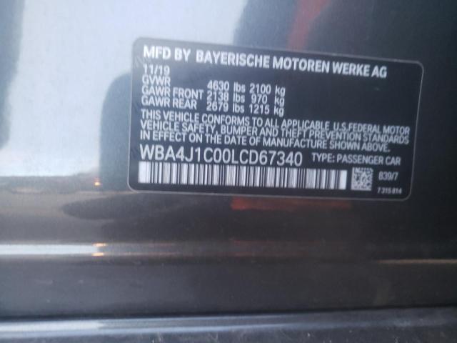 Photo 12 VIN: WBA4J1C00LCD67340 - BMW 430I GRAN 