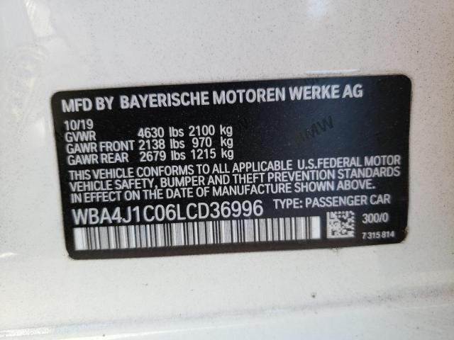 Photo 9 VIN: WBA4J1C06LCD36996 - BMW 430I GRAN 