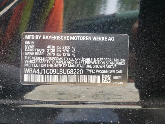 Photo 9 VIN: WBA4J1C09LBU68220 - BMW 430I GRAN 