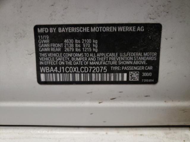 Photo 9 VIN: WBA4J1C0XLCD72075 - BMW 430I GRAN 