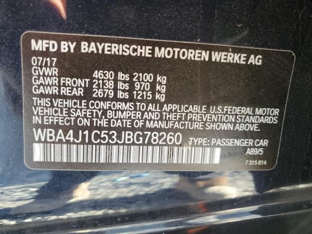 Photo 11 VIN: WBA4J1C53JBG78260 - BMW 430I GRAN 