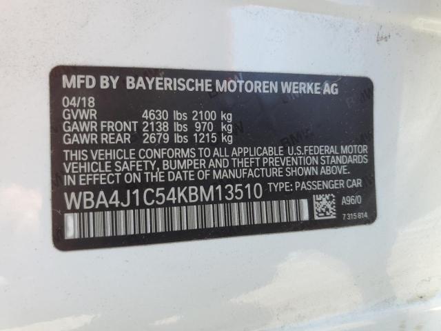 Photo 11 VIN: WBA4J1C54KBM13510 - BMW 4 SERIES 