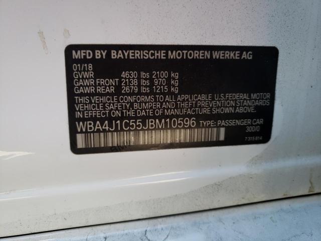 Photo 9 VIN: WBA4J1C55JBM10596 - BMW 430I GRAN 