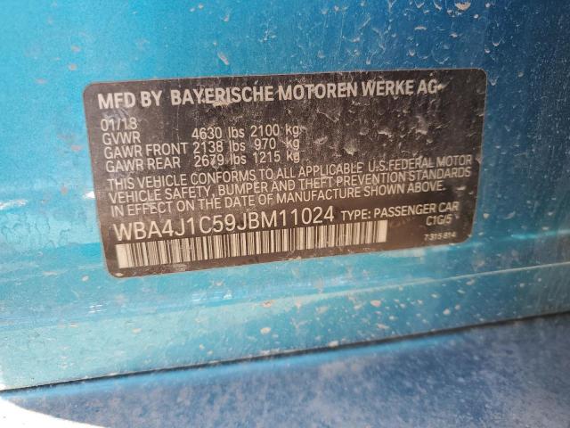 Photo 11 VIN: WBA4J1C59JBM11024 - BMW 430I GRAN 