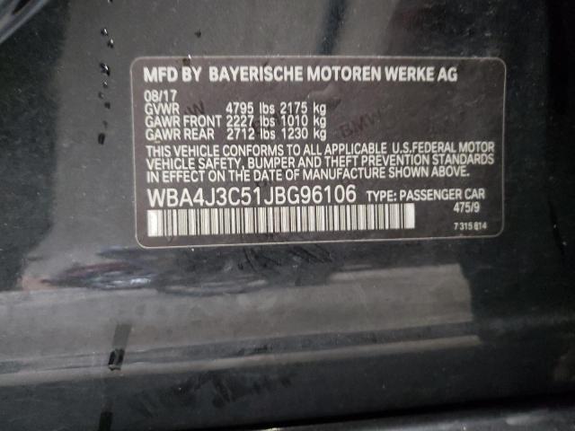 Photo 11 VIN: WBA4J3C51JBG96106 - BMW 4 SERIES 