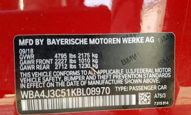 Photo 9 VIN: WBA4J3C51KBL08970 - BMW 430XI 