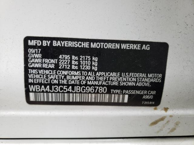 Photo 9 VIN: WBA4J3C54JBG96780 - BMW 430I 