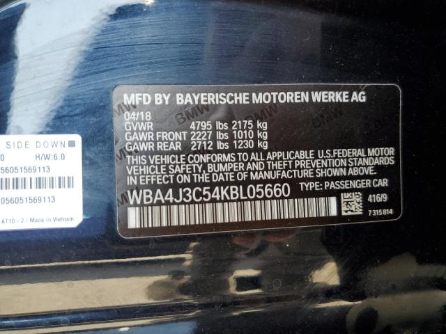 Photo 11 VIN: WBA4J3C54KBL05660 - BMW 430XI GRAN 