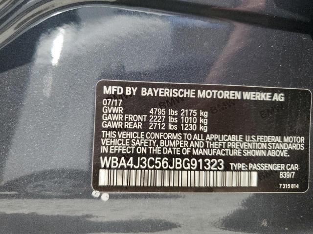 Photo 12 VIN: WBA4J3C56JBG91323 - BMW 430XI GRAN 