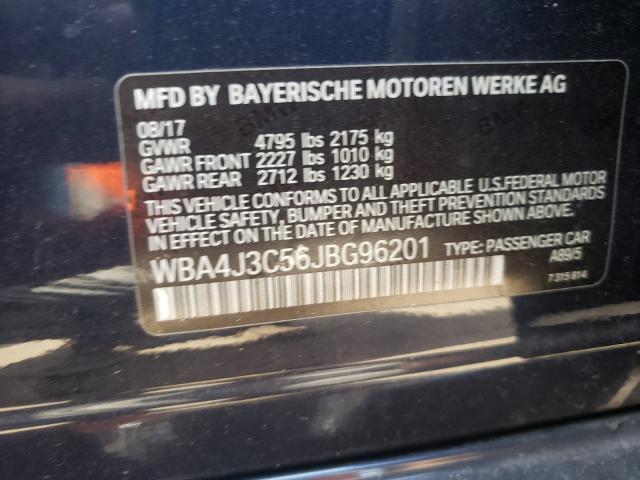 Photo 9 VIN: WBA4J3C56JBG96201 - BMW 430XI GRAN 