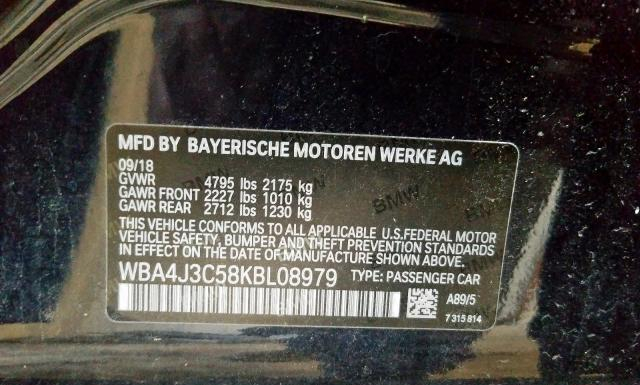 Photo 9 VIN: WBA4J3C58KBL08979 - BMW 430XI 