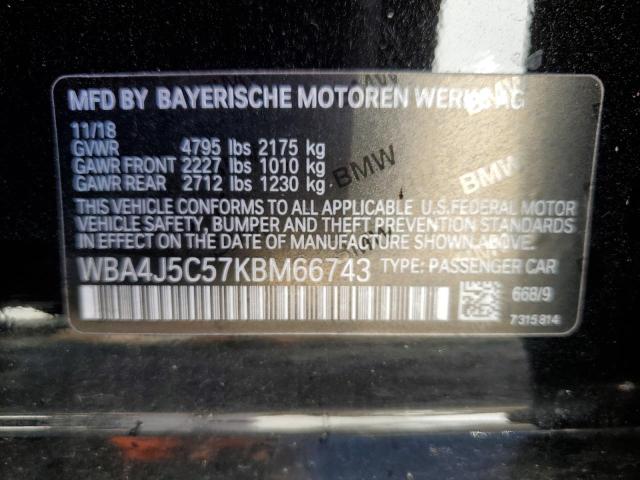 Photo 9 VIN: WBA4J5C57KBM66743 - BMW 440I GRAN 