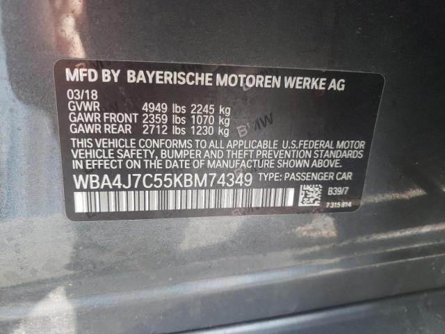 Photo 9 VIN: WBA4J7C55KBM74349 - BMW 440XI 