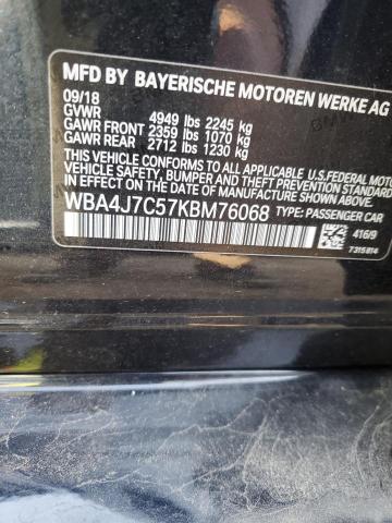 Photo 11 VIN: WBA4J7C57KBM76068 - BMW 4 SERIES 