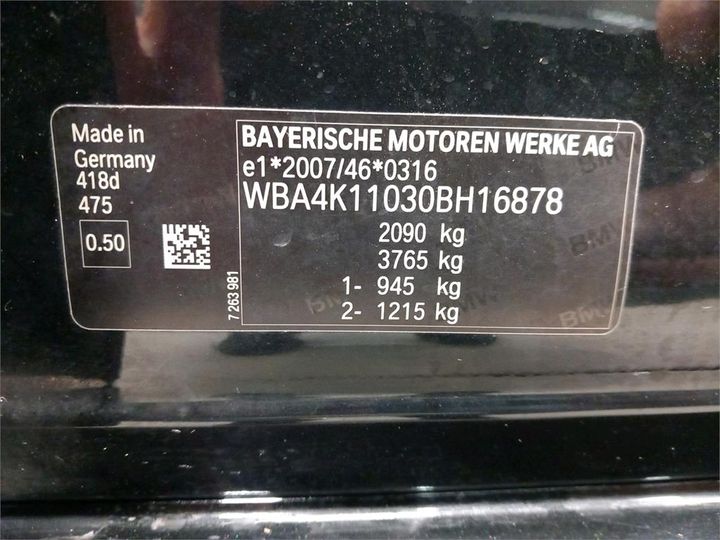 Photo 6 VIN: WBA4K11030BH16878 - BMW 4 GRAN COUPE 