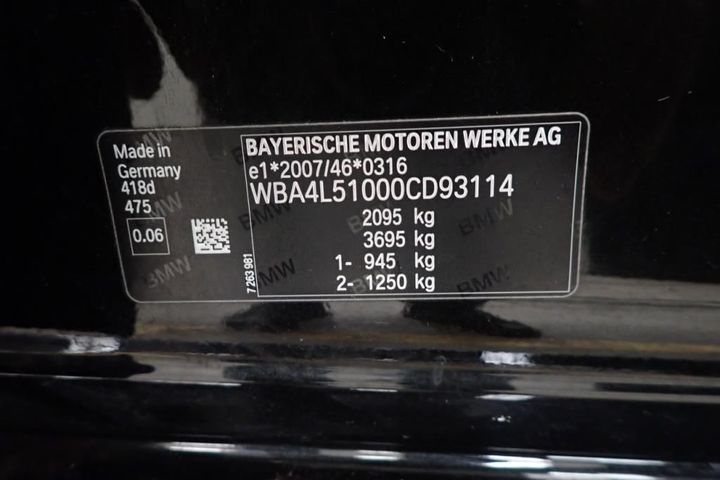 Photo 8 VIN: WBA4L51000CD93114 - BMW SERIE 4 GRAN COUPE 