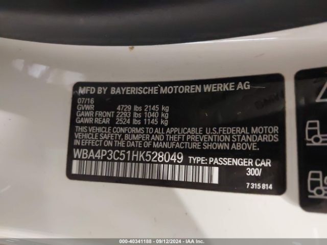 Photo 8 VIN: WBA4P3C51HK528049 - BMW 440I 